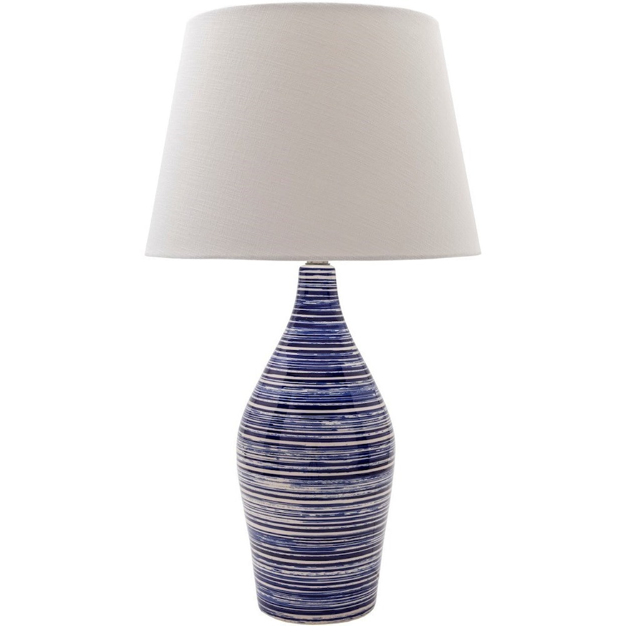 Surya Eva  Glazed Coastal Table Lamp