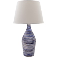  Glazed Coastal Table Lamp