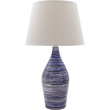  Glazed Coastal Table Lamp