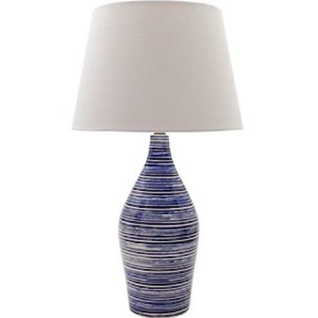  Glazed Coastal Table Lamp
