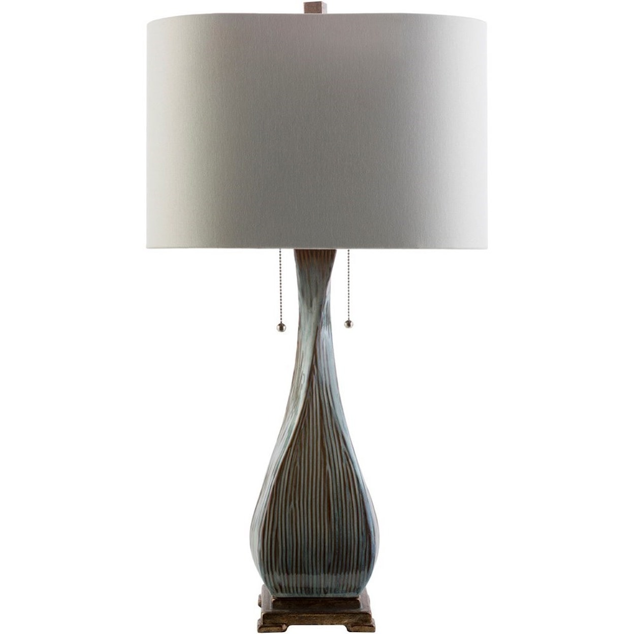 Surya Fontana Light Brown Rustic Table Lamp