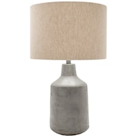 Painted Rustic Table Lamp