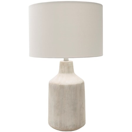 Painted Rustic Table Lamp