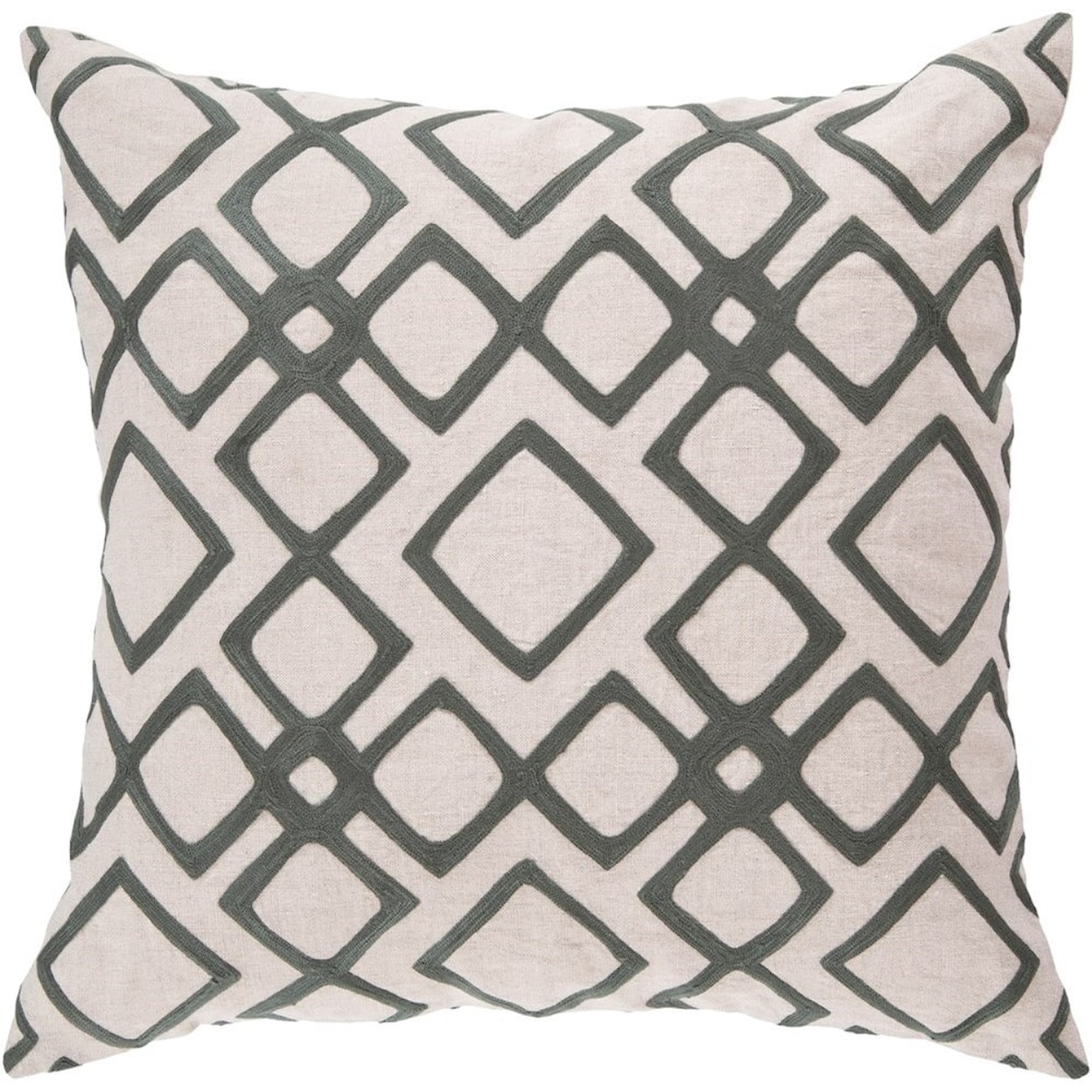 Surya Geo Diamond 22 x 22 x 5 Down Throw Pillow