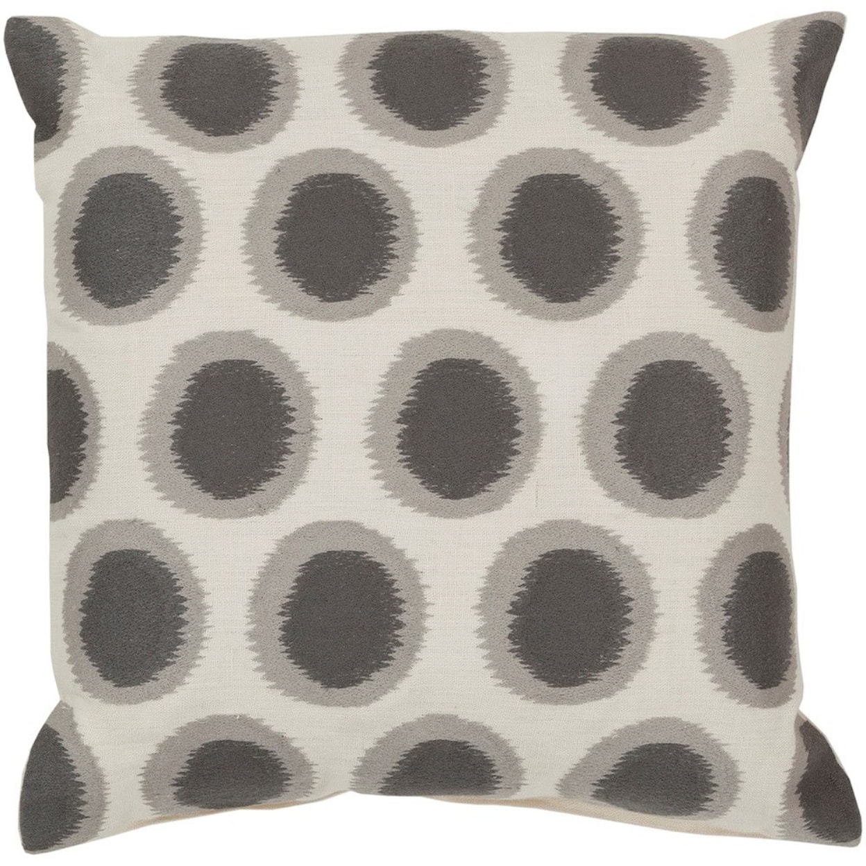 Surya Ikat Dots 20 x 20 x 4 Down Throw Pillow