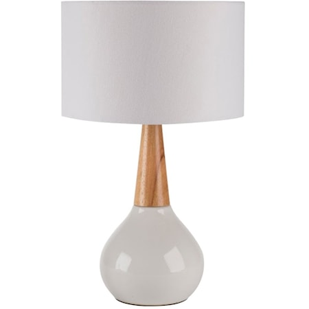 White Contemporary Table Lamp