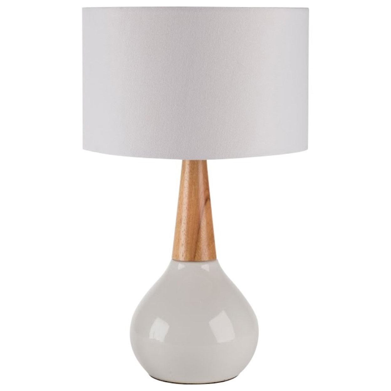 Surya Kent White Contemporary Table Lamp