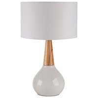 White Contemporary Table Lamp