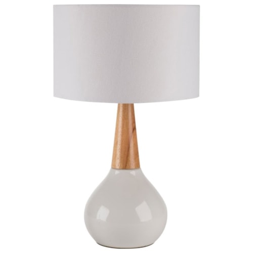 White Contemporary Table Lamp