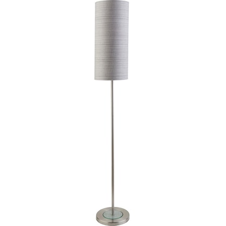 Brushed Nickel Modern Floor Lamp