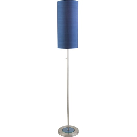 Brushed Nickel Modern Floor Lamp