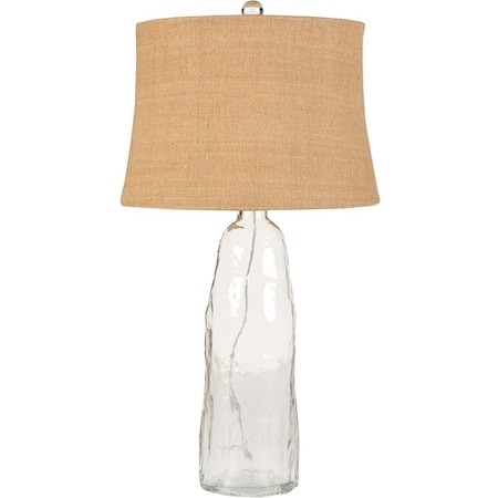 Clear Glass Coastal Table Lamp