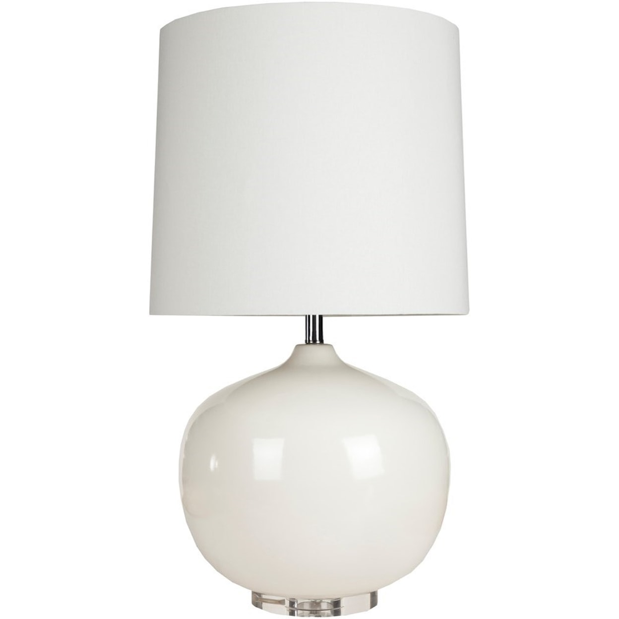Surya Lamps Ivory White Modern Table Lamp