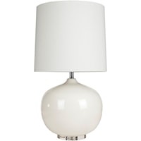Ivory White Modern Table Lamp