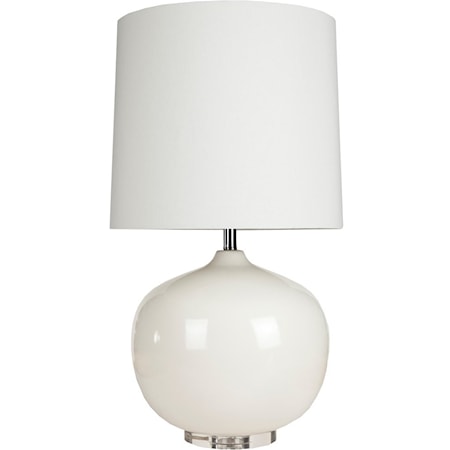 Ivory White Modern Table Lamp