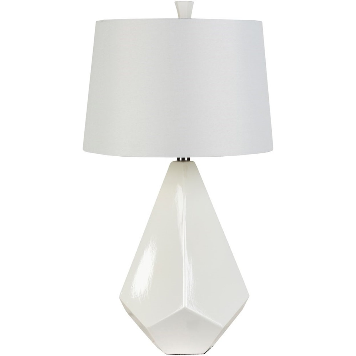Surya Lamps White Contemporary Table Lamp