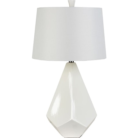 White Contemporary Table Lamp