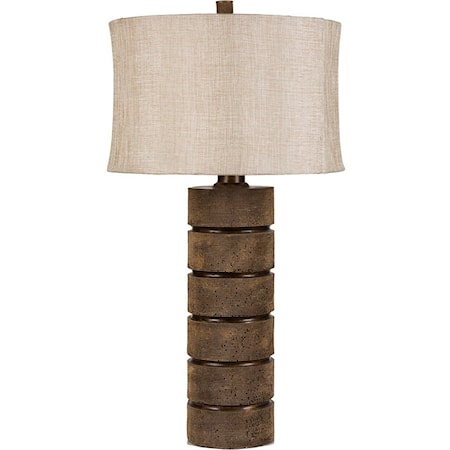 Aged Bronze Traditional Table Lamp