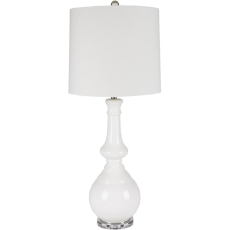 White Contemporary Table Lamp
