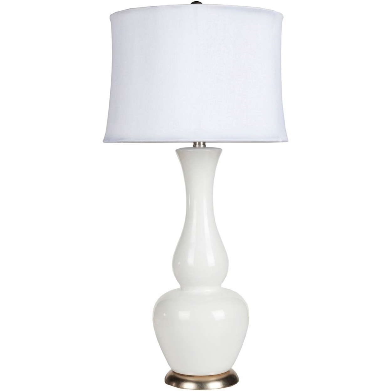 Carolina Rugs Lamps Ivory White Global Table Lamp