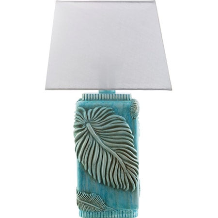 Aqua Coastal Table Lamp