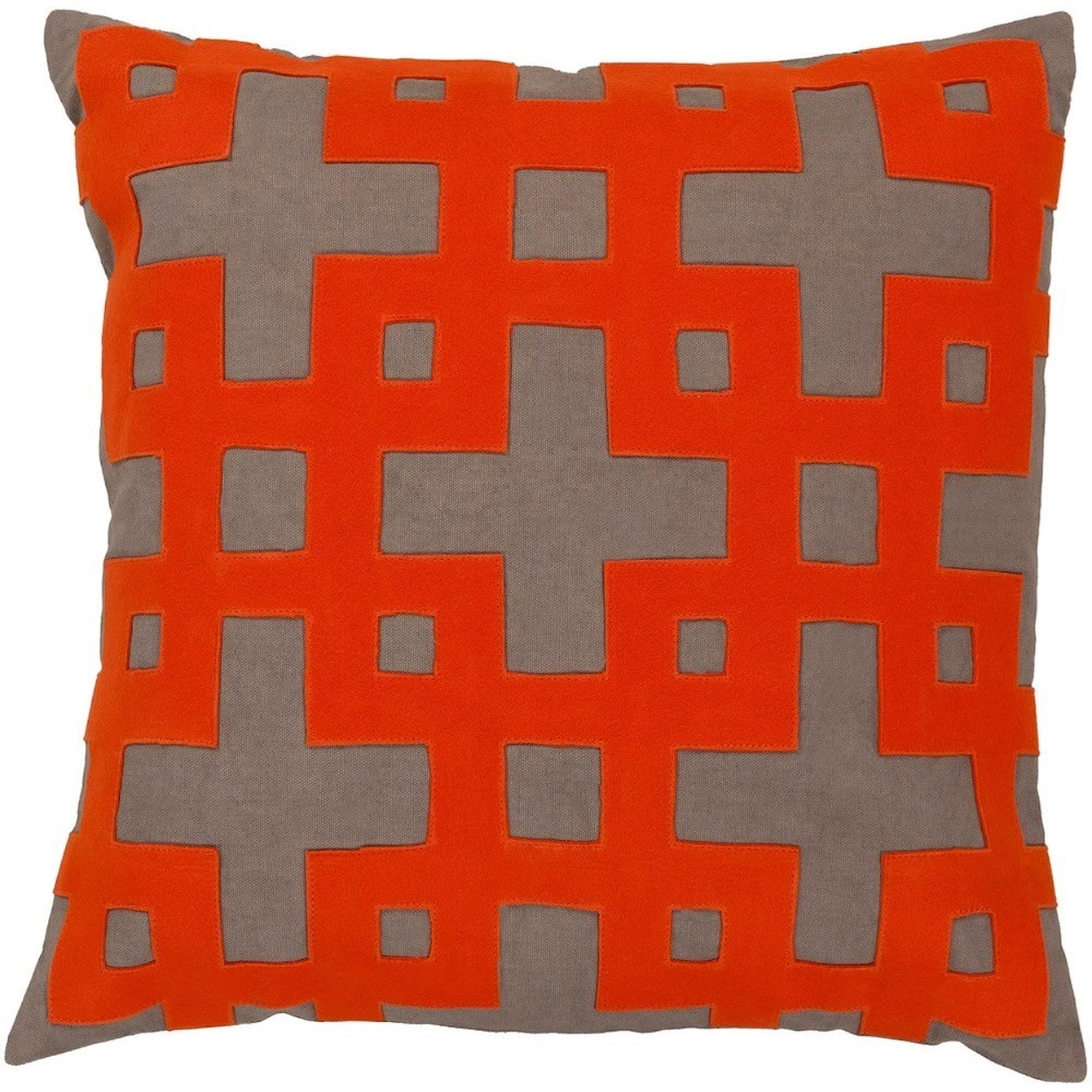 Surya Layered Blocks 20 x 20 x 4 Polyester Throw Pillow