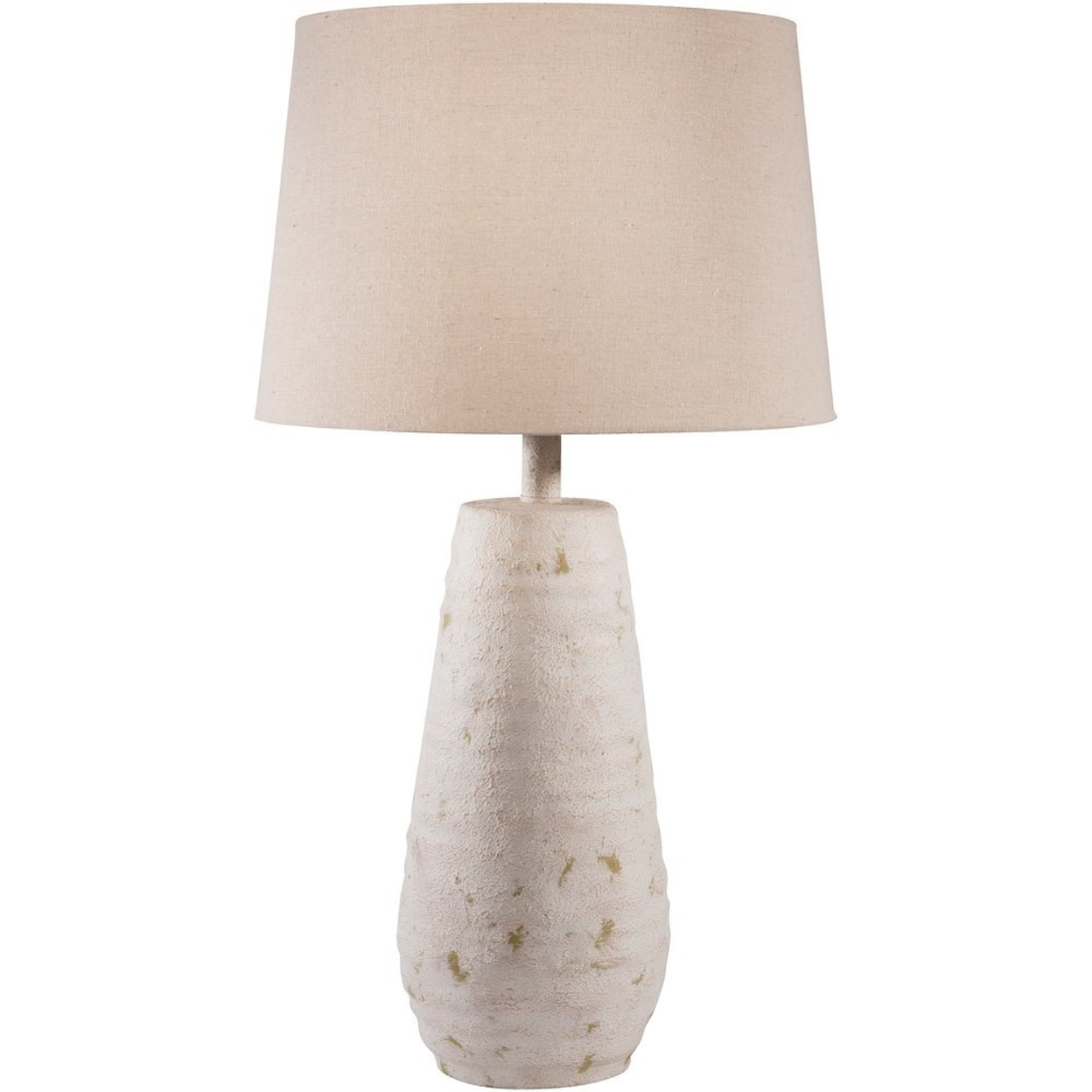 Surya Maggie Antiqued White Rustic Table Lamp