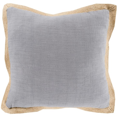 18" x 18" Jute Flange Pillow