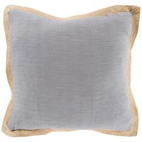 20" x 20" Jute Flange Pillow