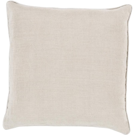 22" x 22" Linen Piped Pillow