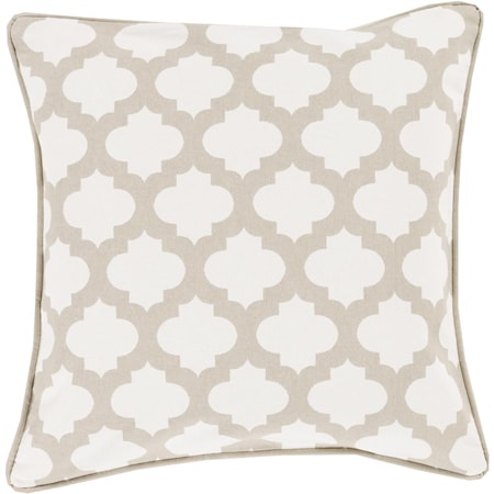 20" x 20" Morrocan Printed Lattice Pillow