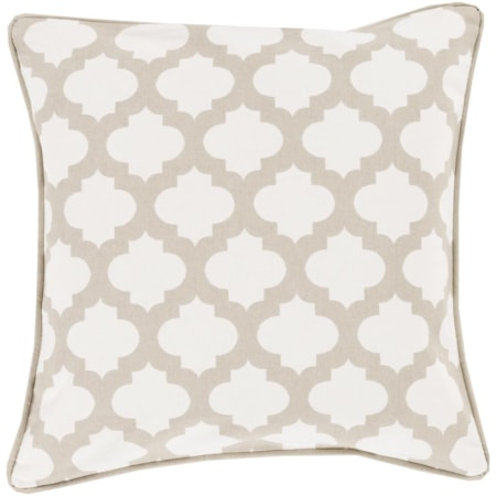 22" x 22" Morrocan Printed Lattice Pillow