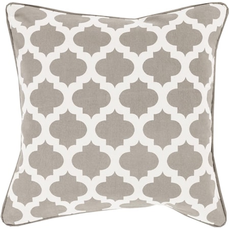 18" x 18" Morrocan Printed Lattice Pillow