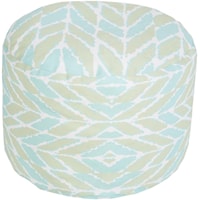 20" x 13" Round Pouf