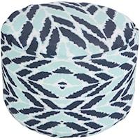 Arrow Aqua Outdoor Pouf