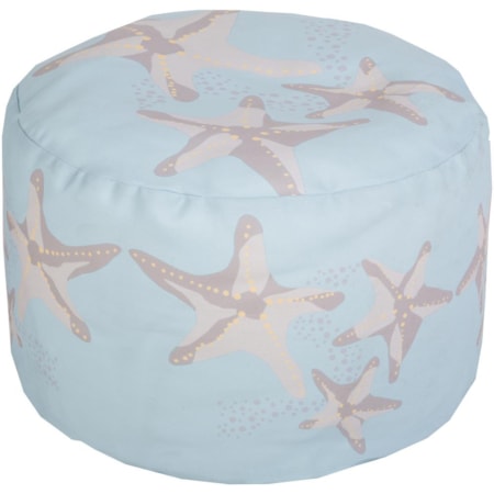 20" x 13" Round Pouf