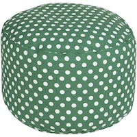 20" x 13" Round Pouf