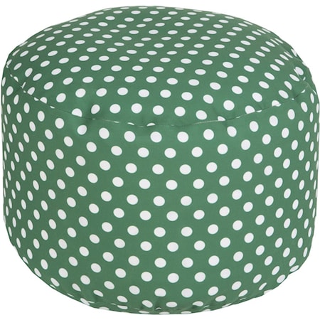 20" x 13" Round Pouf