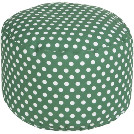 20" x 13" Round Pouf