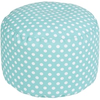 20" x 13" Round Pouf