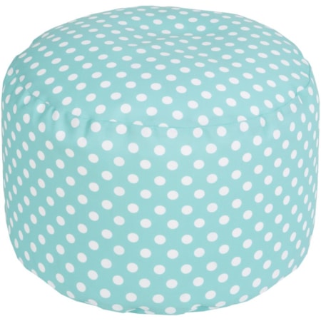 20" x 13" Round Pouf