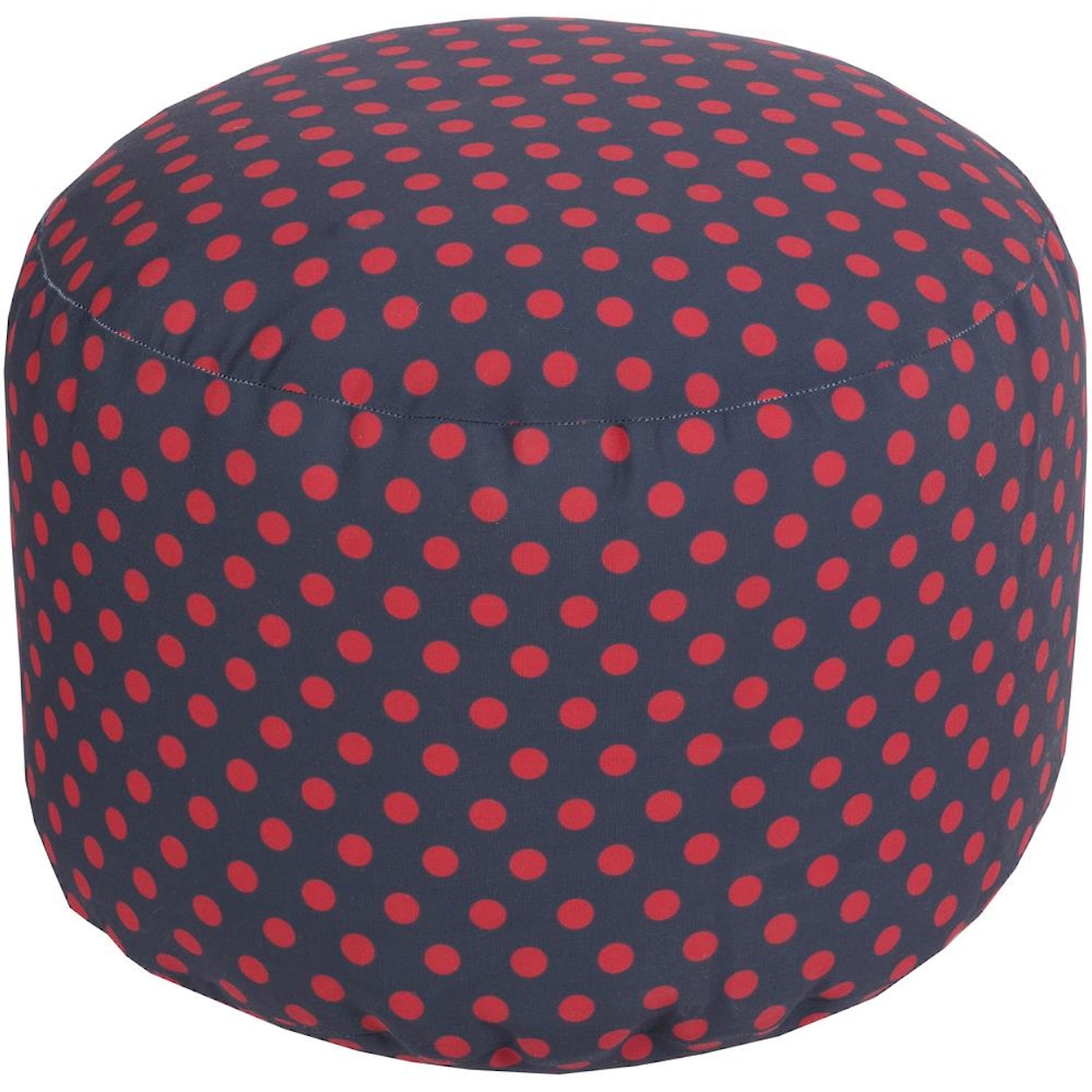 Surya Poufs 20" x 13" Round Pouf