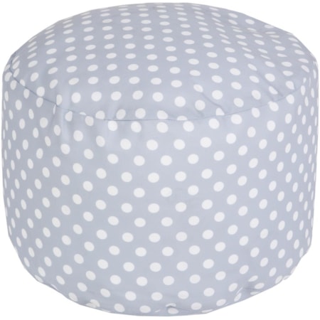 20" x 13" Round Pouf
