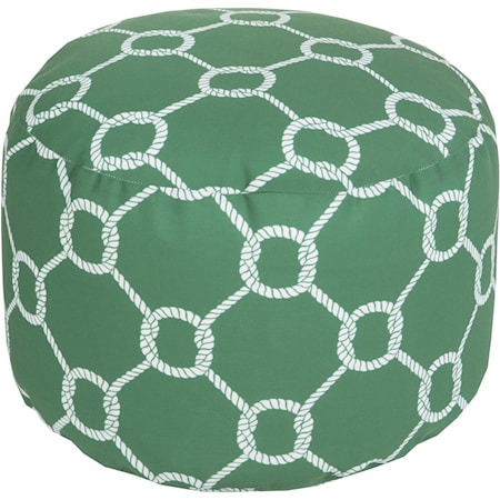 20" x 13" Round Pouf