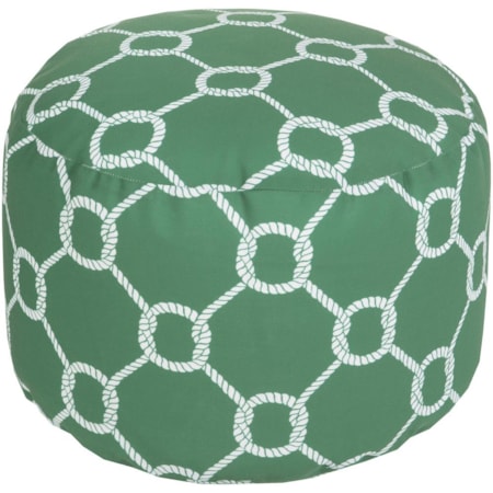 20" x 13" Round Pouf