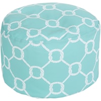 20" x 13" Round Pouf