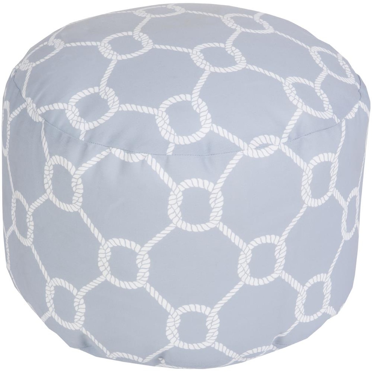 Surya Poufs 20" x 13" Round Pouf