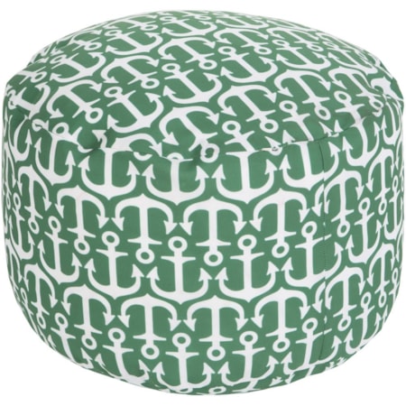 20" x 13" Round Pouf