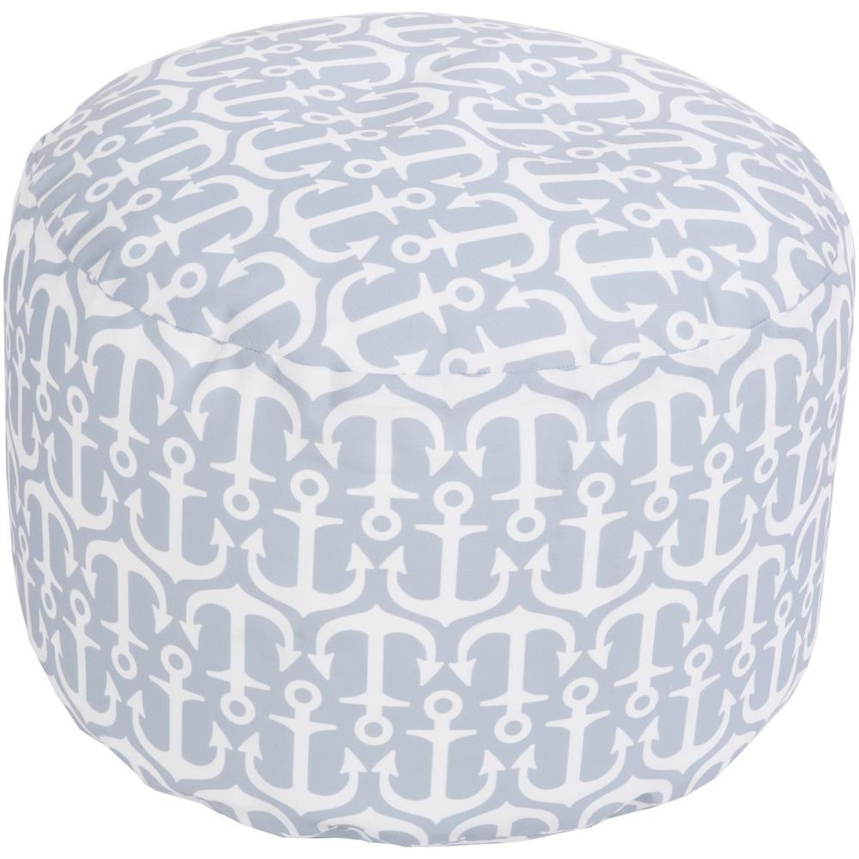 Surya Poufs 20" x 13" Round Pouf