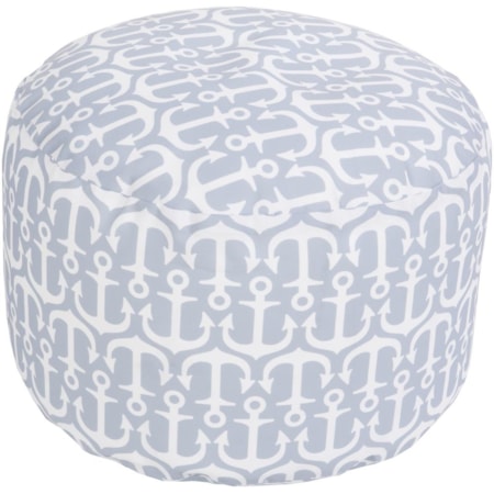 20" x 13" Round Pouf